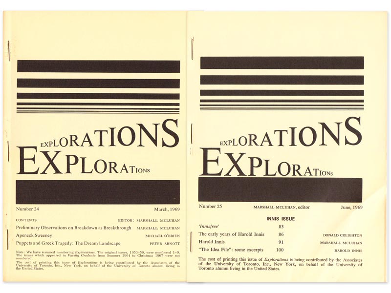 Explorations in Communication issue offprints (issues 24 and 25)
