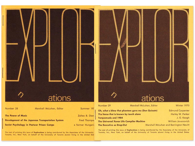 Explorations in Communication issue offprints (issues 28 and 29)