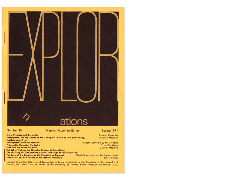 Explorations in Communication issue offprints (issue 30)